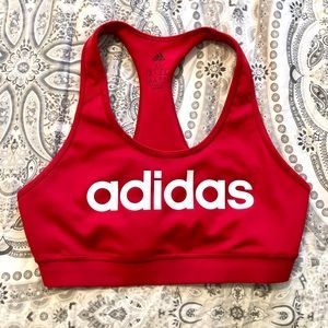 Adidas Red Climalite Sports Bra